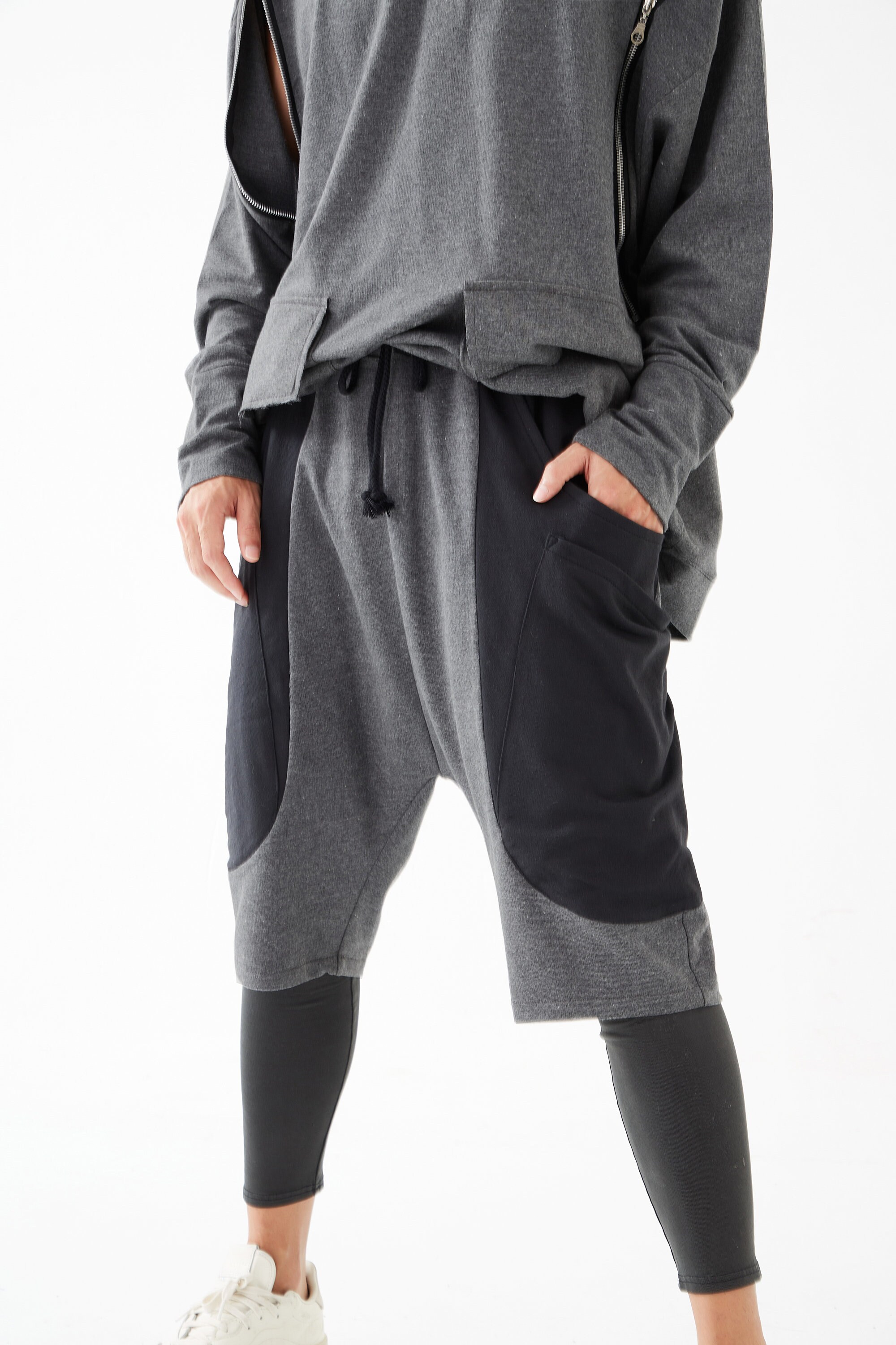 NO.233 Men's Sweatpants, Loungewear, Jogger Shorts, Drop