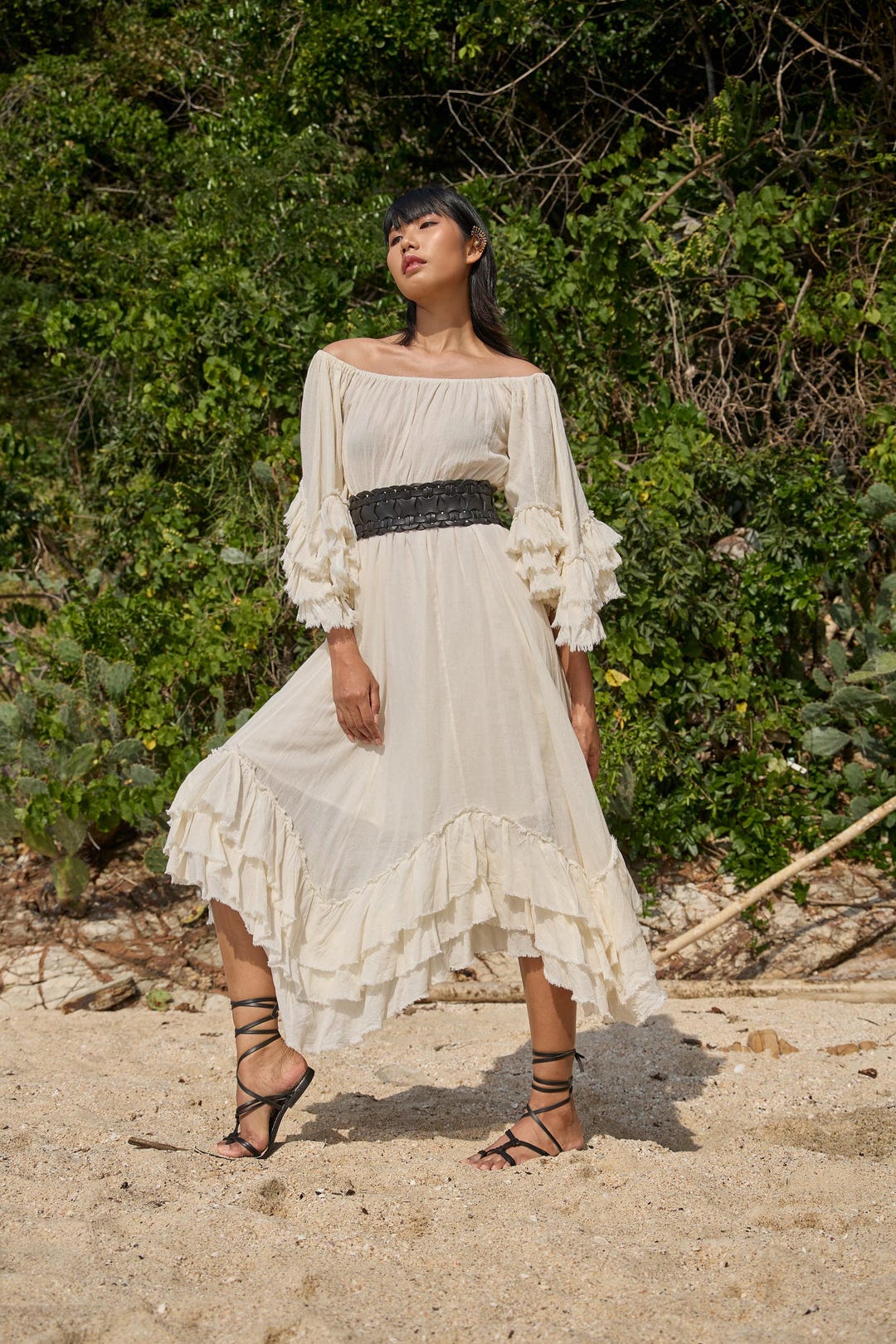 off the shoulder dress bell sleeve Betsy & Adam Womens Pleated Evening Black 14 bare but balanced Navy Off-Shoulder Gown with Beaded