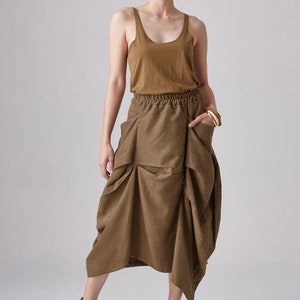 NEWNO.299 Women's Exposed-seam Detail Asymmetrical - Etsy