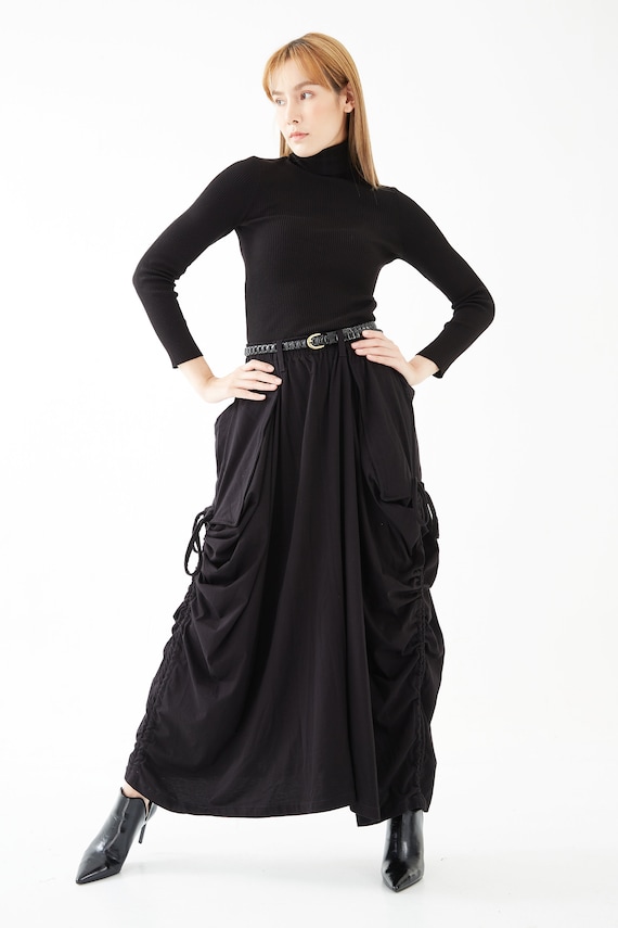 Kashiko☆Pocket Belt Long Skirt MUSINSA | KASHIKO Pocket Belt Long Skirt Beige