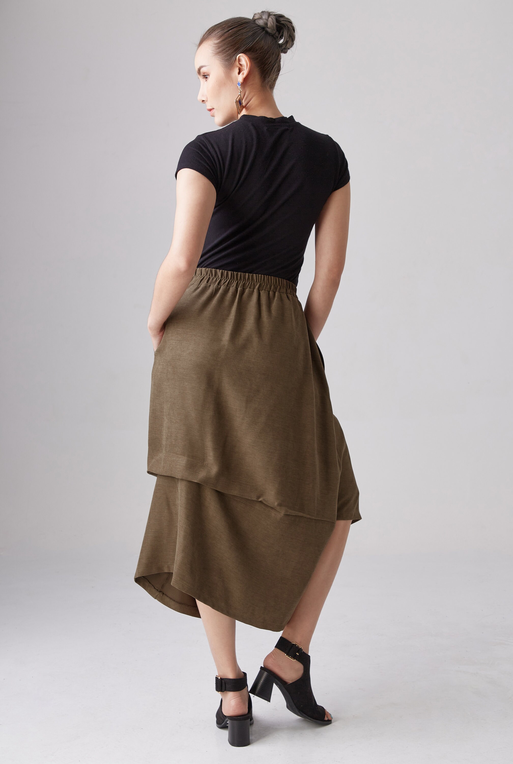 【YOURNUS】Kido Layered Skirt Pants Layered Skirt Pants – La Garçonne