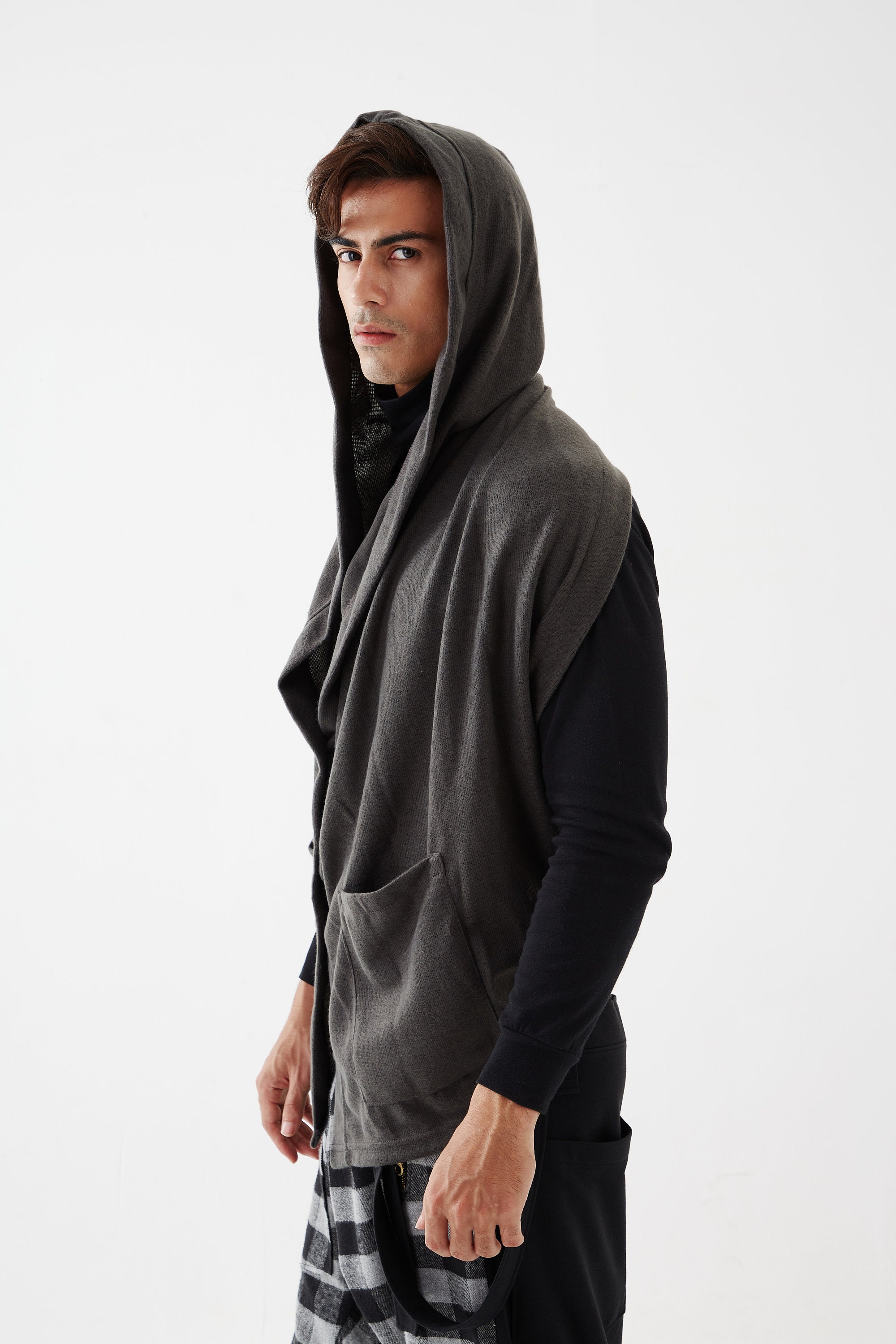 【SATIIIZ】Contz stitch Hooded Vest How to Crochet: Cable Stitch Hooded Vest | Pattern
