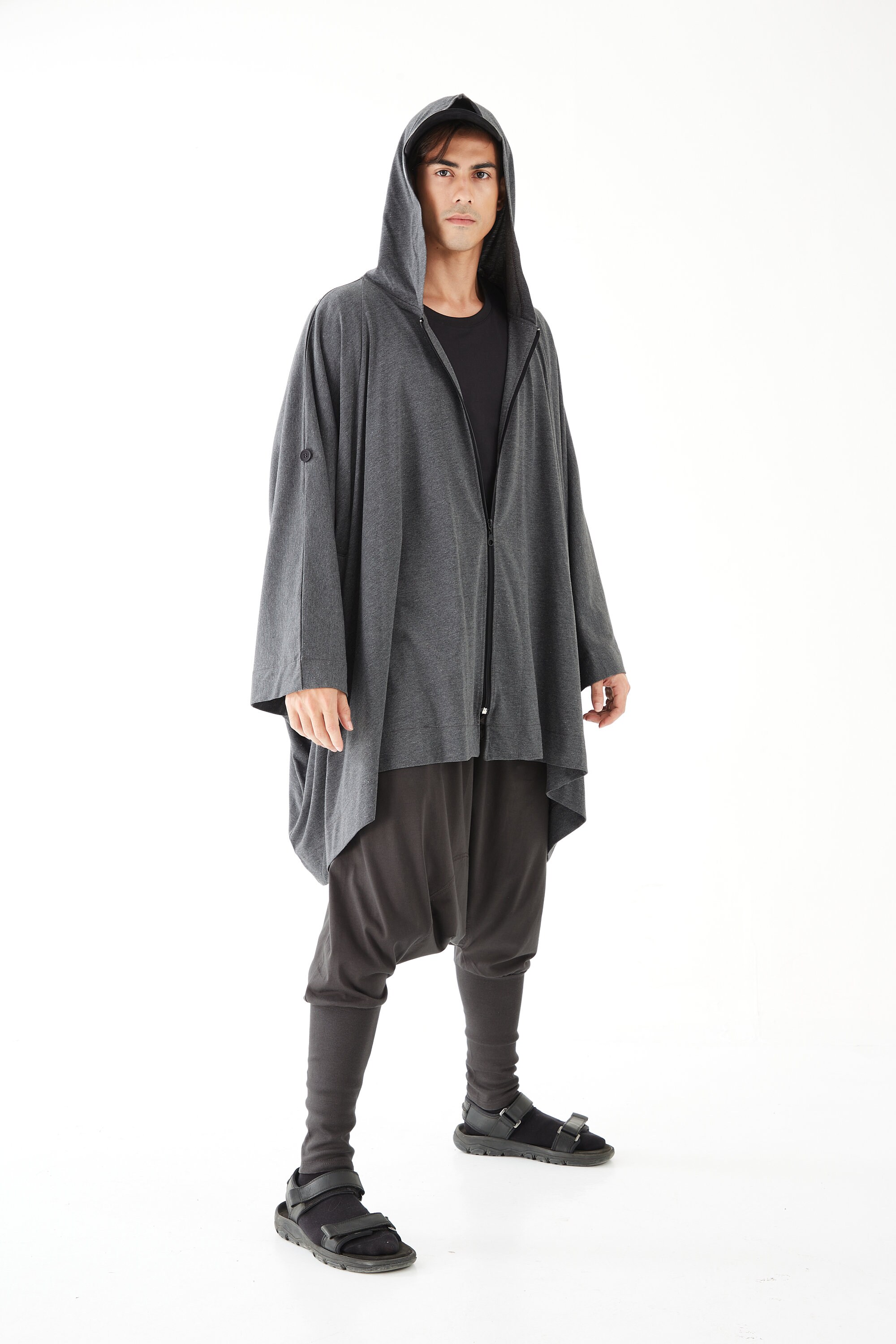 洋書 GYPSET STYLE NO.179 Men's Long Sleeve Full-zip Oversized Hoodie Jacket