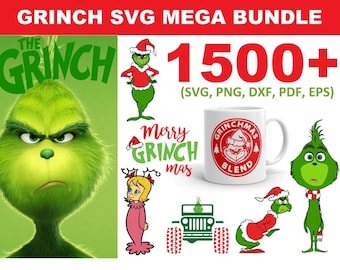 Girl Grinch Svg Etsy