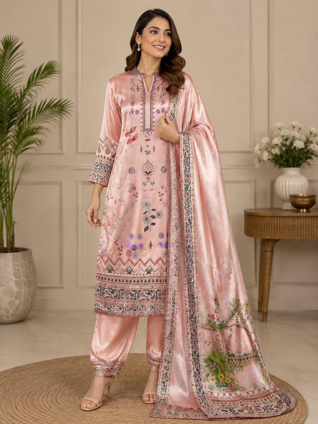 Rose Gold Womens Pant Suit