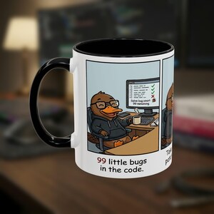 Tazza da sviluppatore, tazza in ceramica con umorismo sulla programmazione e 99 piccoli bug, regalo per programmatori