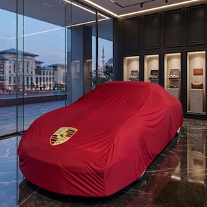ポルシェ用カーカバー – 屋内・屋外兼用、耐候性、UVカット、専用設計（全モデル対応）