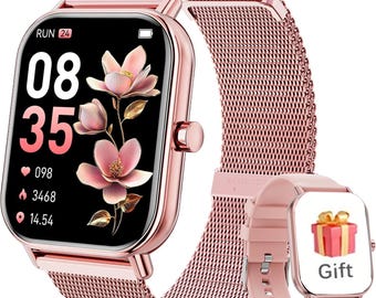 Smartwatche Featuring Message Alerts, Call Answering, Health Monitoring, Activity Tracking Notification Reminders Fitness Functions