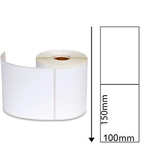 Rol met direct thermische etiketten 100 x 150 mm 350/rol witte verzendlabels/stickers voor Zebra-printers Fastway EParcel Startrack van LiteBloom