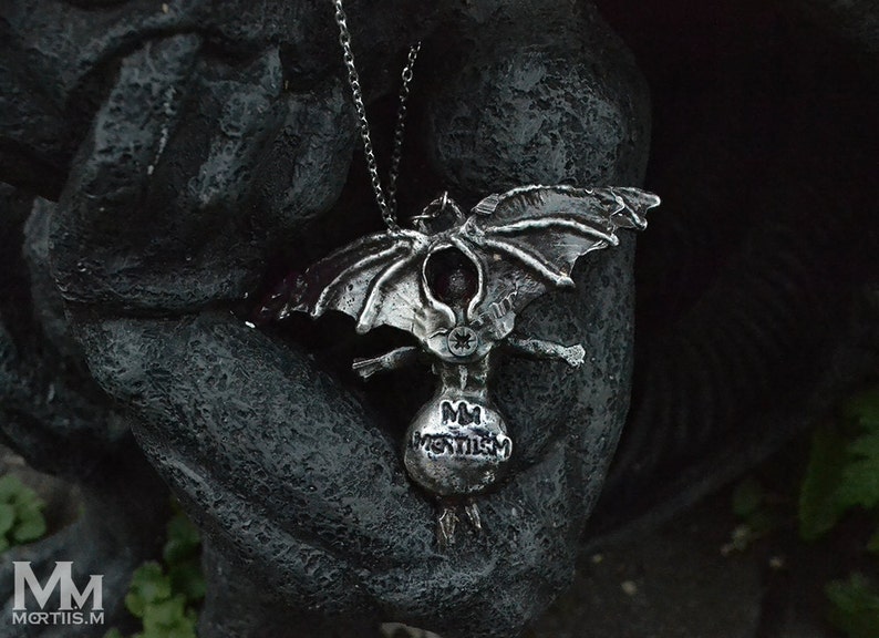 King Diamond eye of the witch solid pewter pendant by Etsy
