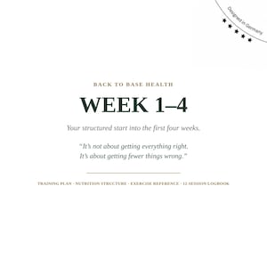 Weeks 1–4 – Beginner Workout Plan | 4-Week Fitness Program | Digital PDF