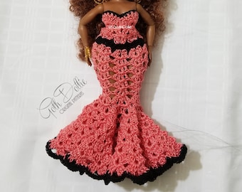 PDF/Ebook PATTERN: Lol Omg Doll Lacy Mermaid Gown Dress by GothDollie