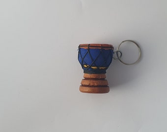 African Djembe Drum Keyring - Small