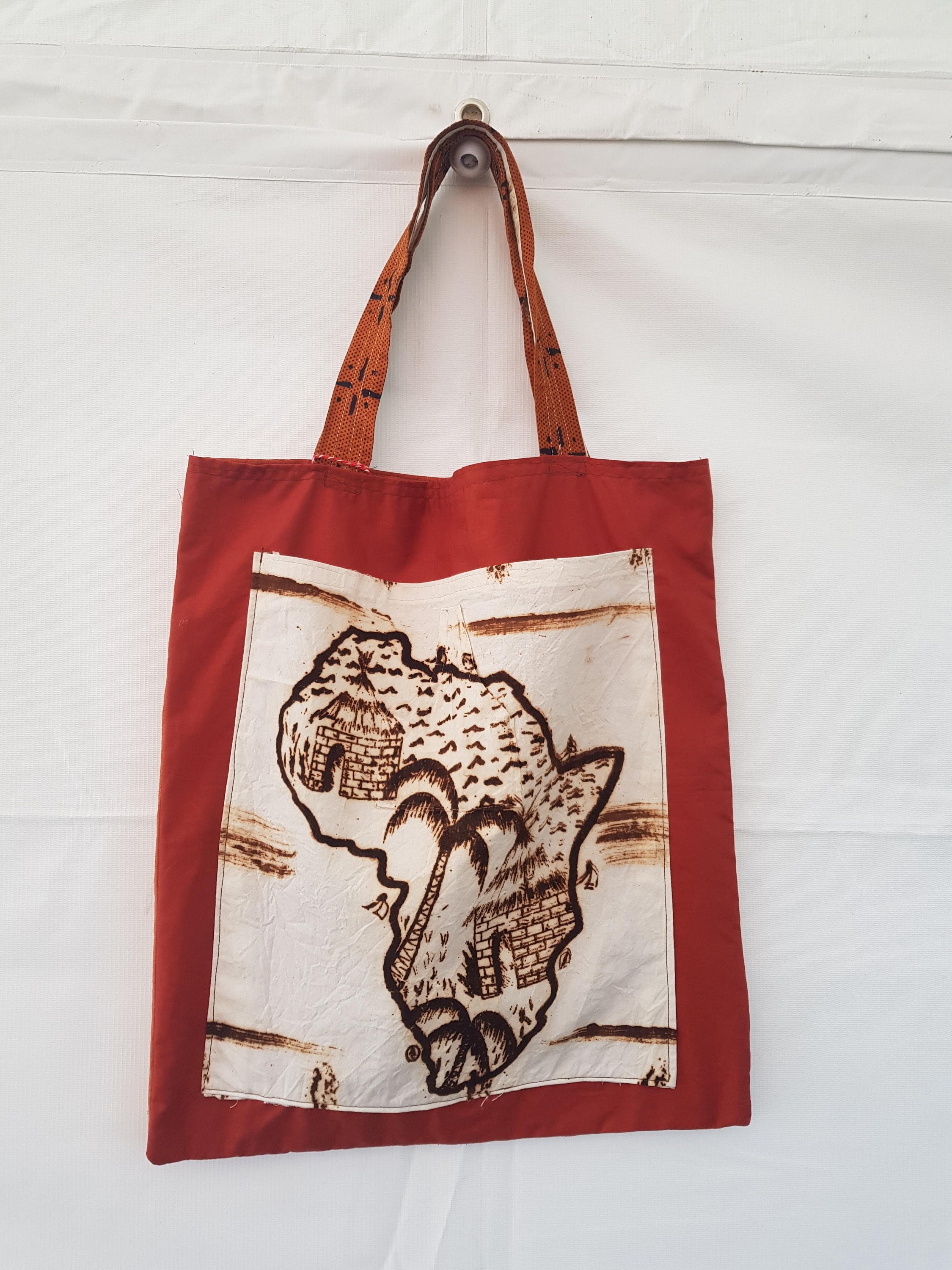 african print tote bags