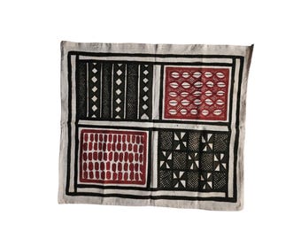 Authentic Fakaha Cloth 307 - Rare Unique hand painted Korhogo cloth Organic cotton Wall hanging