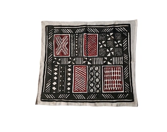 Authentic Fakaha Cloth 314 - Rare Unique hand painted Korhogo cloth Organic cotton Wall hanging