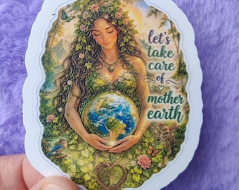 Gaia, Gaia-klistermärke, Moder Jord Naturkonst, Andlig vinyldekal
