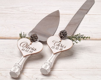 Winter Wedding Cake Server Set Wedding Cake Cutting Set Wedding Cake Knife Set Wedding Cake Servers Wedding Cake Cutter Cake Decoration