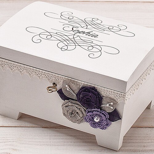 Jewelry Box for Girls Personalized New Baby Memory Box Little Etsy