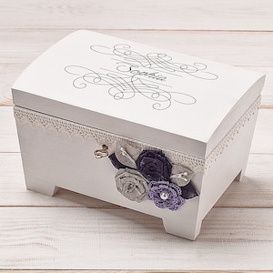 Jewelry Box With Key For Girls Baby Memory Box Little Girl Etsy
