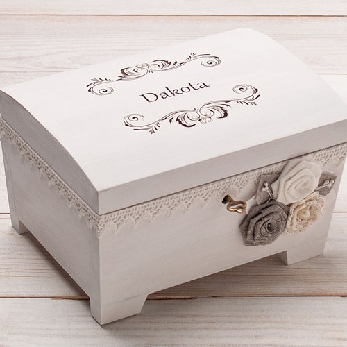Personalised Jewellery Box/baptism Keepsake Box Lilac Etsy