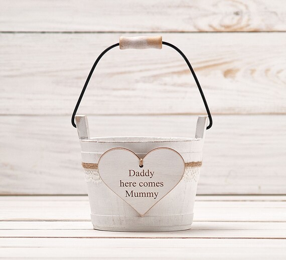 Personalized Flower Girl Basket Daddy 