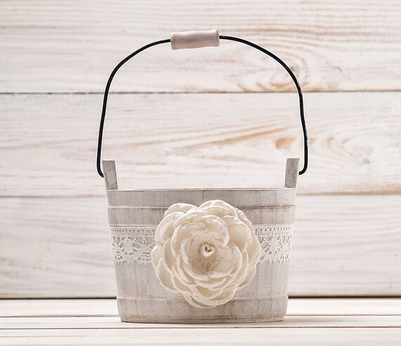 etsy flower girl basket