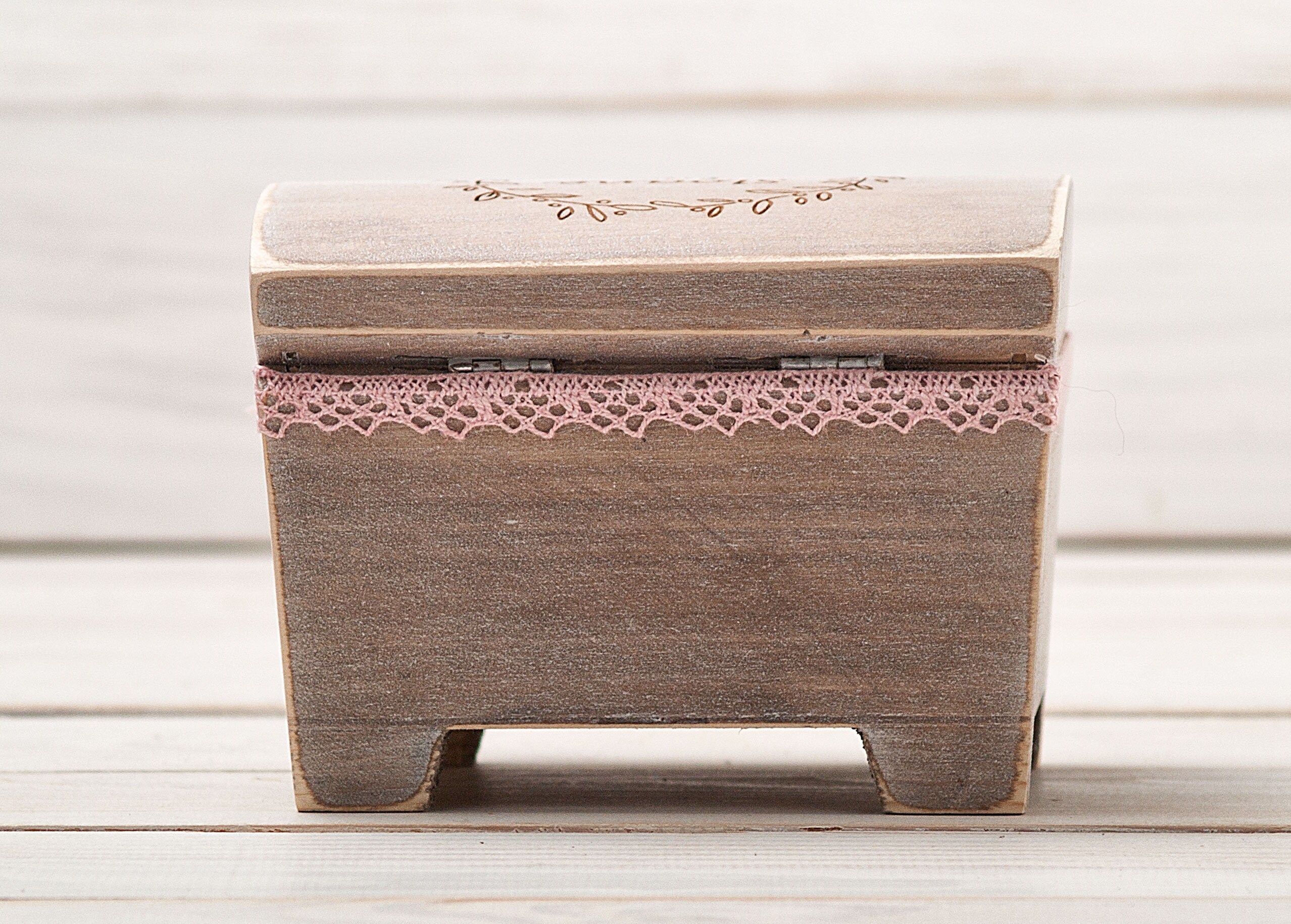 Small Jewelry Box With Key for Baby Girl Keepsakes
