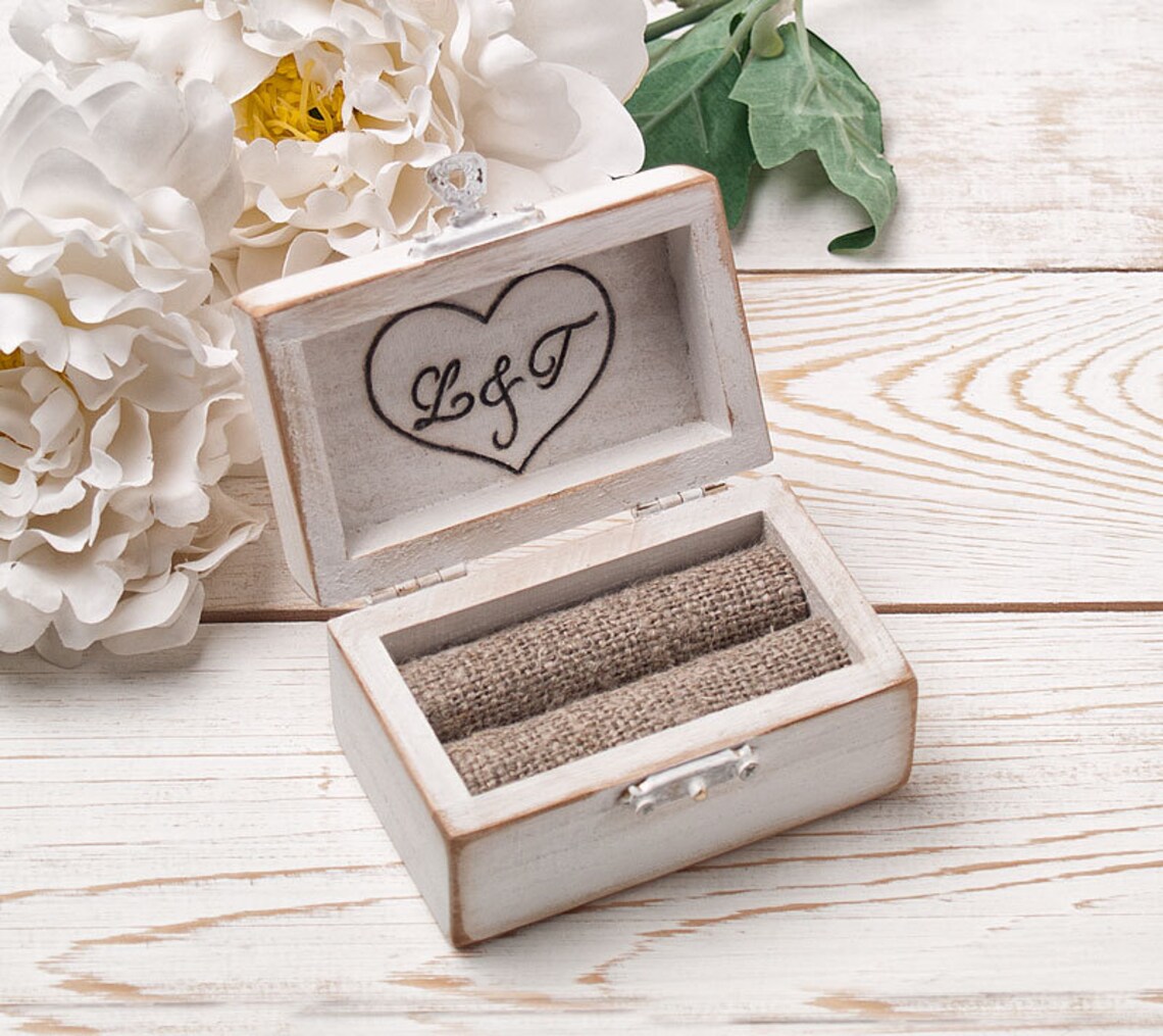 Ring Bearer Box Wedding Ring Box Personalized Ring Box Etsy