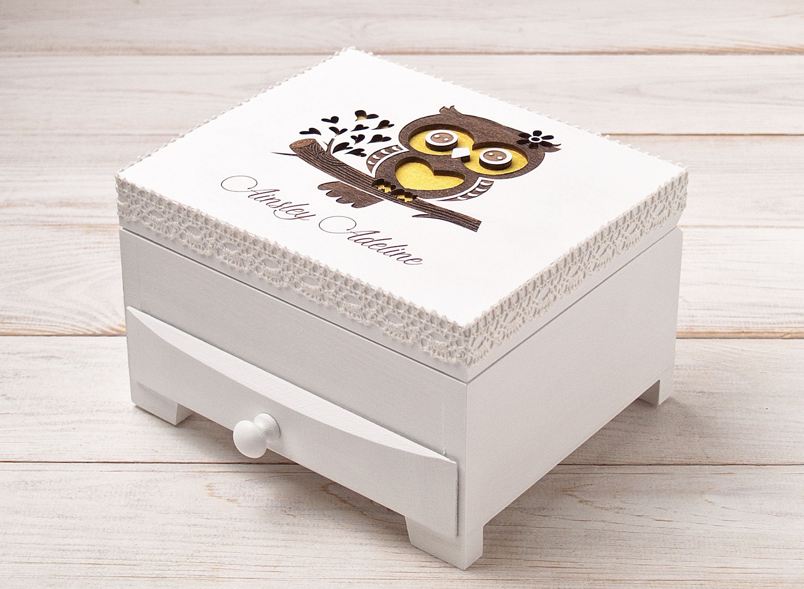 Baby Girl Jewelry Box Personalized With Name Jewelry Etsy