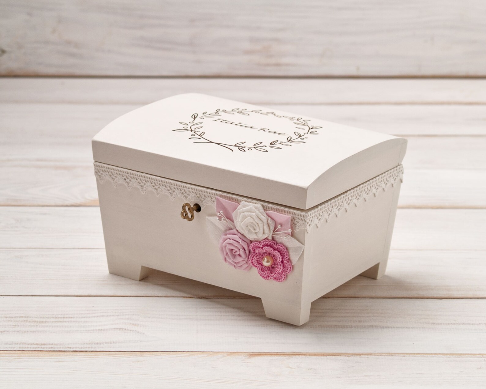 Jewelry Box With Key for Girls Baby Memory Box Little Girl Etsy