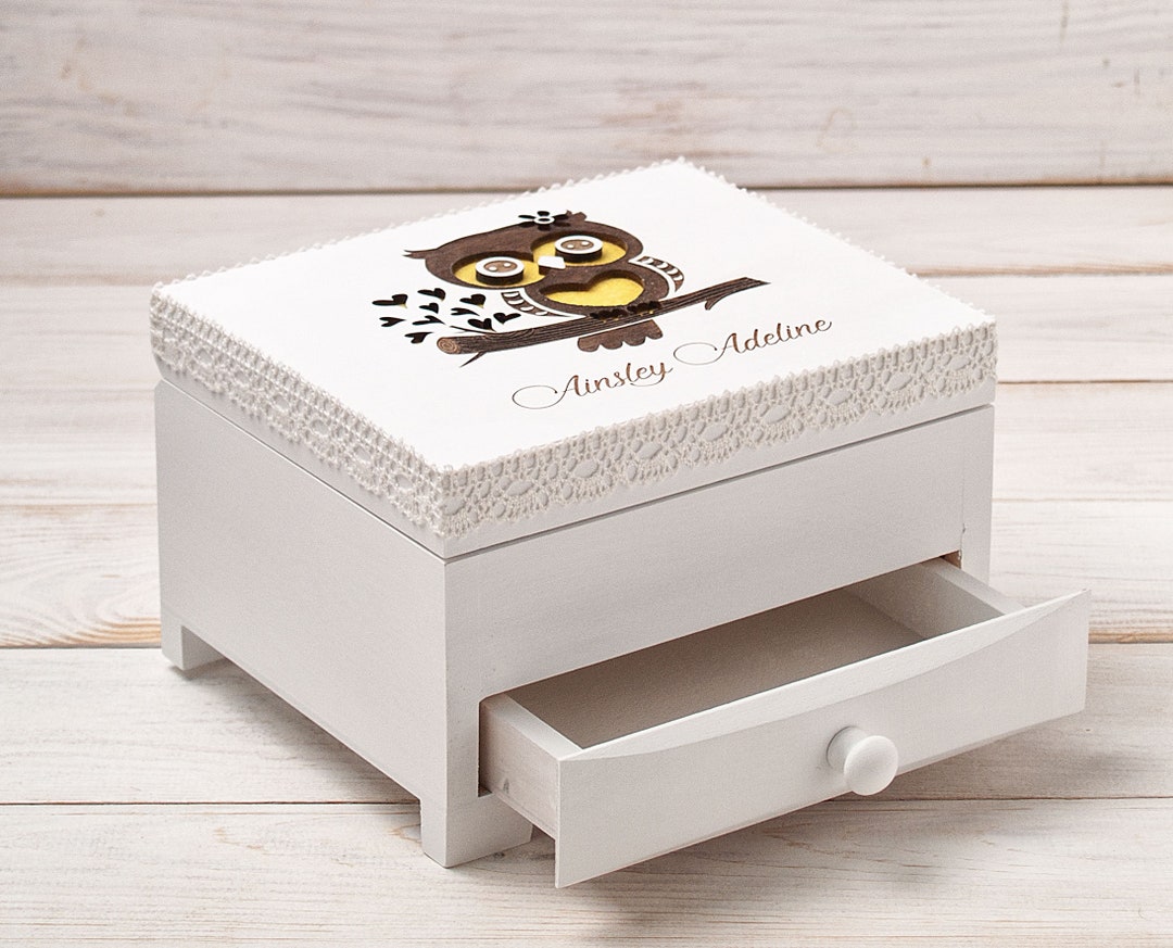 Baby Girl Jewelry Box Personalized With Name Jewelry Etsy