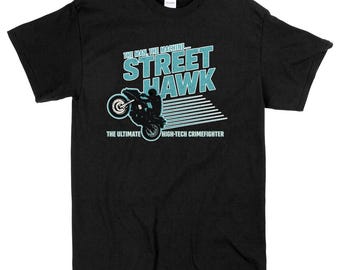 Street Hawk Retro 80s T-Shirt Tee Shirt Iconic 1980 TV Cult Classic Bike