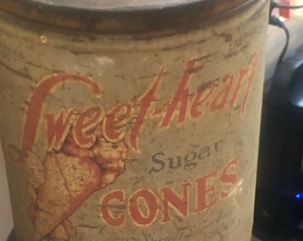 Advertising Ice cream cone tin container