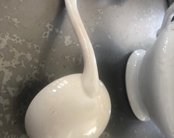 Ironstone Antique Ladle/Serving Spoon