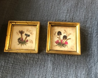 Framed Dried Flowers Handmade In Austria