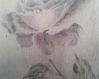 Gorgeous designer fabric pillow pair*lavender roses pillow