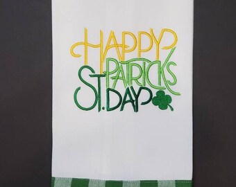 Happy St. Patricks Day Kitchen Towel