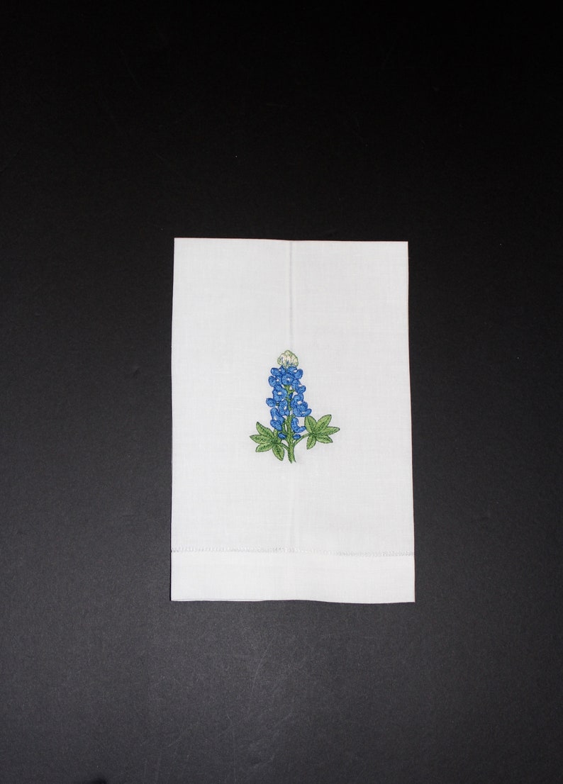 Bluebonnet Linen Hand Towels image 2