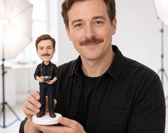 Custom Bobbleheads, Handcrafted Polymer Clay 3D Sculptures—Birthday Gifts, Anniversary Gifts, Christmas Gifts