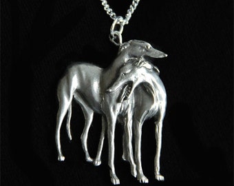 Greyhound Necklace - Whippet Galgo Dog - Jewelry