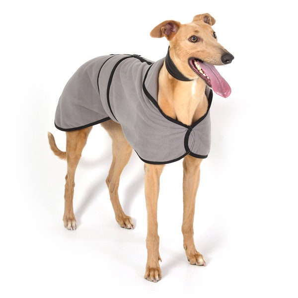 Greyhound Kennel Coat - Whippet Fleece Coat - 9 sizes available - Warm fleece dog coat