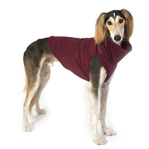 Whippet Fleece Jacket - Extra warm jumper for Greyhound, Saluki, Podenco, Italian Greyhound - 8 sizes available