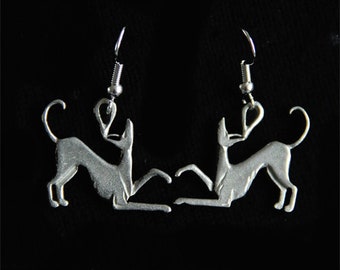 Podenco Earrings - Ibizan Hound - Podenco Playbow Earrings - Anubis Earrings - Jewelry