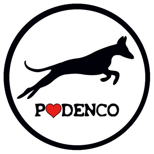 Podenco Car Decal - Podenco Car Sticker - Vinyl sticker decal - Podenco Love decal