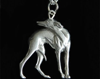 Whippet Necklace - Greyhound Galgo Dog - Jewelry