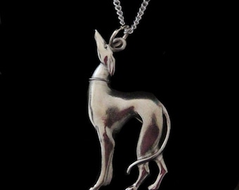 Greyhound Necklace - Whippet Galgo Dog Lurcher Sighthound - Pendant - Jewelry