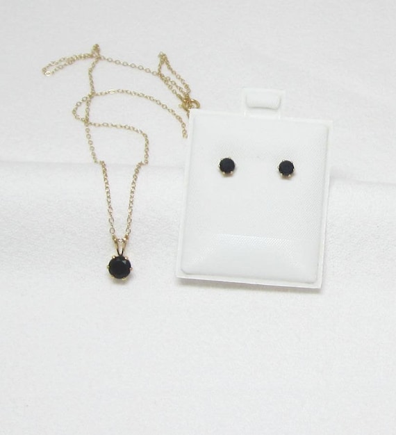 Un bonito collar de Lágrima Hematita /& Clip en Pendiente Conjunto Nueva.