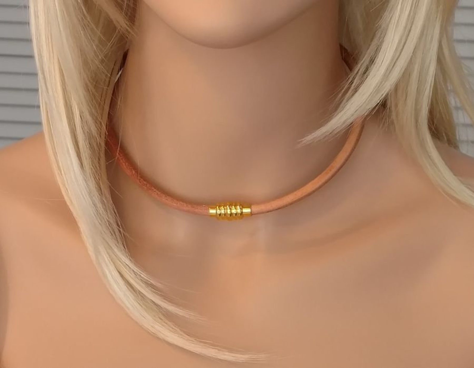 Leather Cord Necklace Men's Leather Necklace Natural Etsy