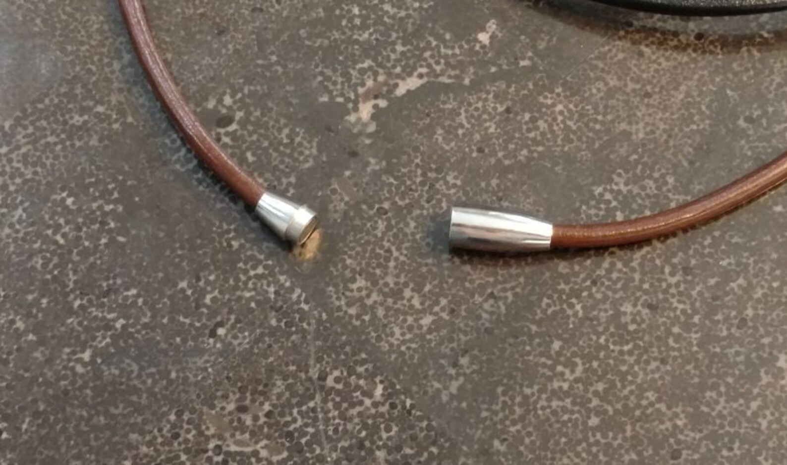 Leather Cord Necklace Men's Leather Necklace Natural Etsy